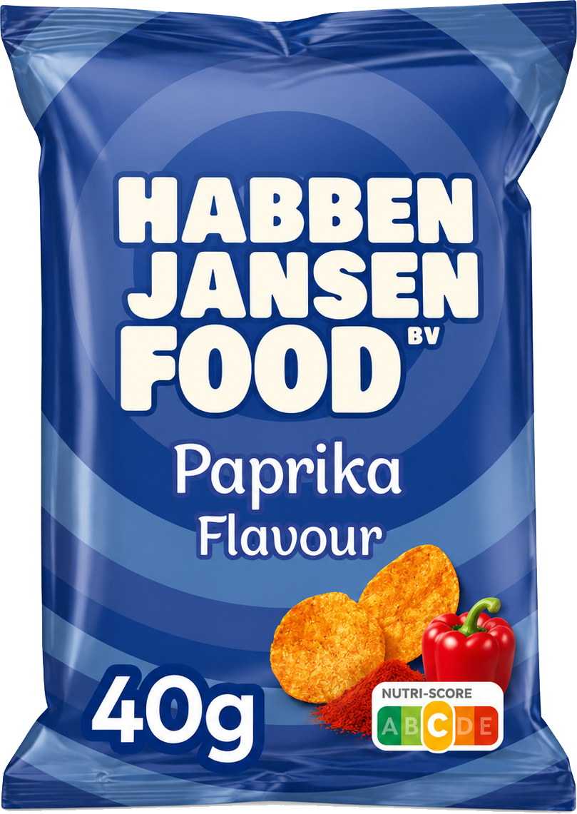 Zak chips, voorbeeldproduct uit het assortiment